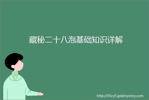 藏秘二十八泡基础知识详解